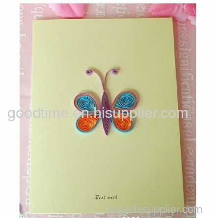 butterfly handmade greeting card