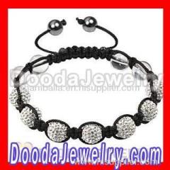 Wholesale cheap Shamballa bracelet with pave crystal beads