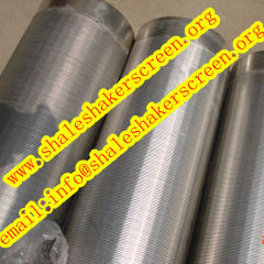 Wedge wire wrapped screen tubes