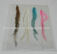 Grizzly feather hair extension