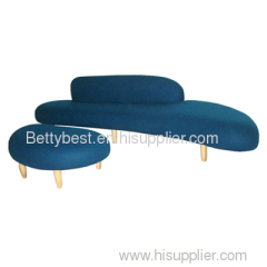 Noguchi Freeform Sofa and Ottoman