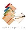 Note book/soft cover notebook with pen