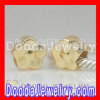 Gold Plated Charm Jewelry Silver Flower Beads