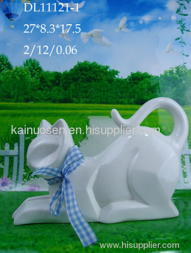 Hotsale ceramic cat for garden dec