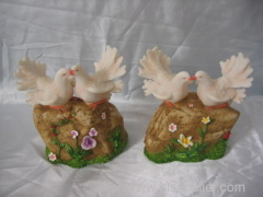 Resin dove figurine