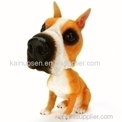 Polyresin bobble head dog