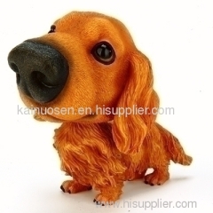 Polyresin bobble head dog