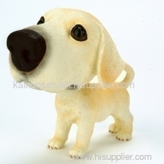 Polyresin bobble head dog