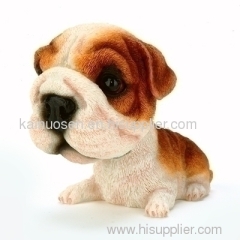 Polyresin bobble head dog