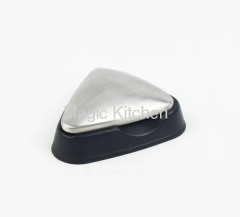 Stainless Steel Soap with Holder Triangle Shape