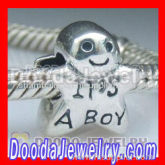 925 Sterling Silver Charm Jewelry Boy Beads and Charms european Compatible