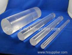 pure transparent quartz rod