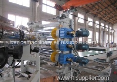 Plastic sheet production machine