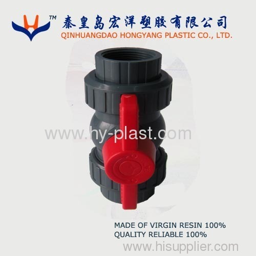 pvc thread union ball valve