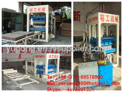 Automatic hollow brick making machine made by Gongyi Yugong