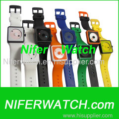 Silicone bracelet eyes watch (NFSP078)