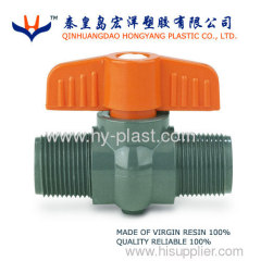 pvc male ball valve