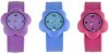 fashion new stylish silicone slap on watch