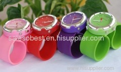 2011 new colorful quartz slap watch with big face
