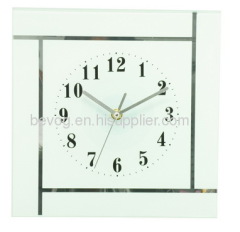 Square Glass Wall Clock