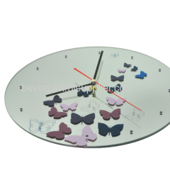 12" Fashion glass wall clock