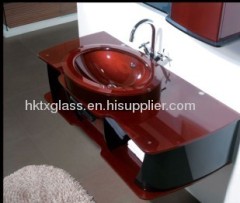 painted glass basin