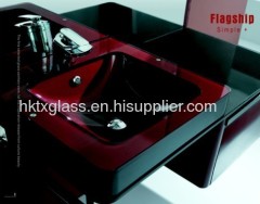 painted glass basin