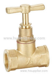 Brass poly stop valve