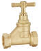 Brass stop valve