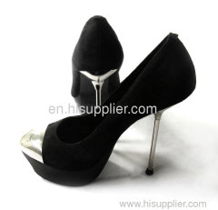 LOTOYO Black Velvet Pumps LTYQC761A