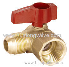 Brass Gas Valve Aluminiun Handle