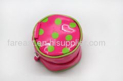 Fashion plastic round ladies'coin purse