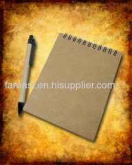 recycle hardcover paper notebook with pen
