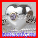 european silver heart beads