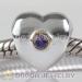 european silver heart beads