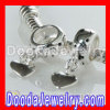 S925 Sterling Silver Jewelry Charms Dangle Heart For Romantic Valentine Day