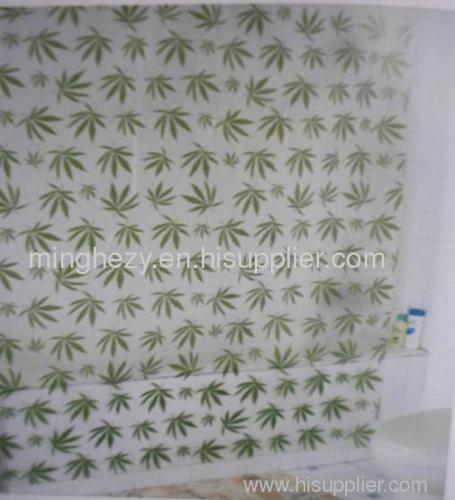 printed pvc shower curtain