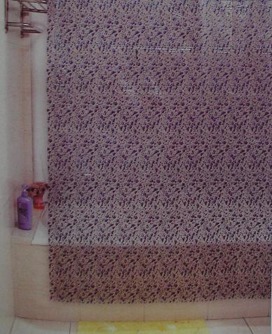 printed pvc shower curtain