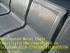 round hole perforated metal chairs