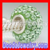 european Style Crystal Beads With 90 Crystal Rhinestones Austrian Crystal Accent 925 Sterling Silver Core