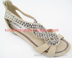 Lady trendy sandals beach sandal beauty sandal made from China factory (KT1009)
