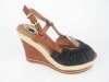 Lady high heel wedge shoes,designed shoes (KT1018)