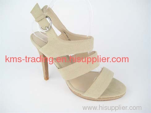 lady high heel fashion sandals with decoration (KT1019)
