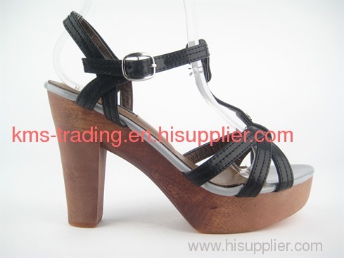 lady wooden heel sandals ,beauty sandals