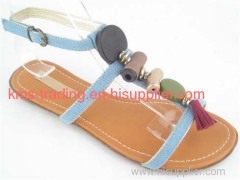 lady fashion sandals with decoration,Beauty shoes (KT1023)
