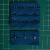 3 rows with 3 eyes hook & eye tape