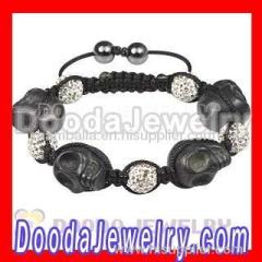 Fashion Nialaya jewels Black Skull Head Bracelets | Nialaya jewels