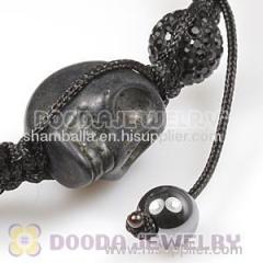 Fashion Nialaya jewelry Black Skull Head bracelet wholesale