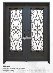 custom wrought iron door