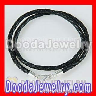 european double leather bracelet